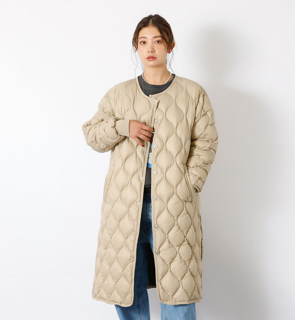 Rouge vif「【TAION / タイオン】ミリタリーオーバーサイズ クルーネック ダウンジャケ」|ダウン|