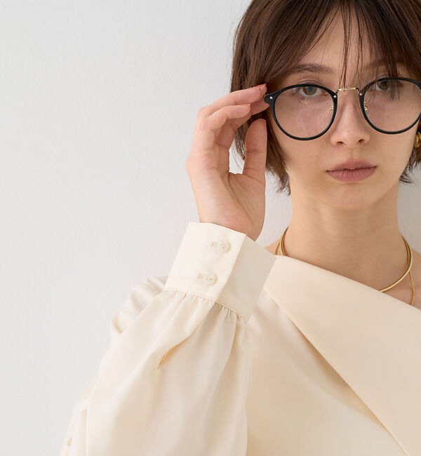 Rouge vif「【新色登場】【一部店舗限定】アシメオフショルブラウス」|シャツ・ブラウス|