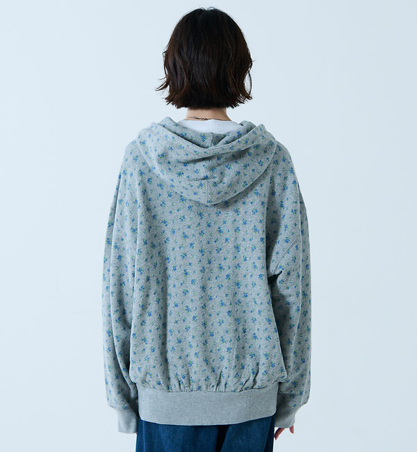 Rouge vif「【JEMORGAN/ジェーイーモーガン】ガーゼ裏毛花柄フルジップパーカー/JF6」|パーカー|