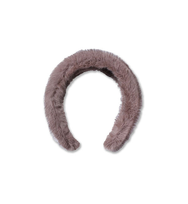 Rouge vif「【heyep／ヘイップ】ファーミンクヘアーバンド カチューシャ Faux Min」|ヘアバンド|