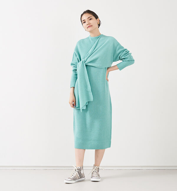 qualite「ブークレーリブニットワンピース」|ワンピース|