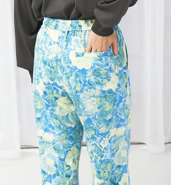 qualite「カスレフラワーストレートパンツ」|その他|