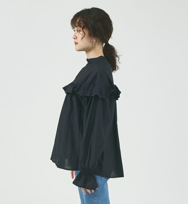 qualite「【normment】ピコフリルブラウス」|シャツ・ブラウス|