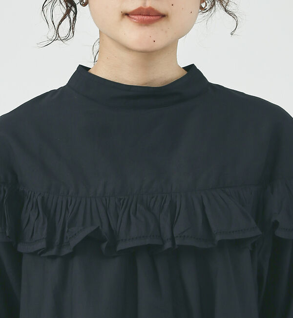 qualite「【normment】ピコフリルブラウス」|シャツ・ブラウス|