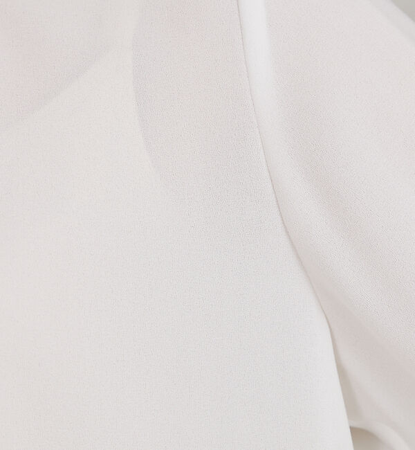 qualite「フリルスタンドカラーブラウス」|シャツ・ブラウス|