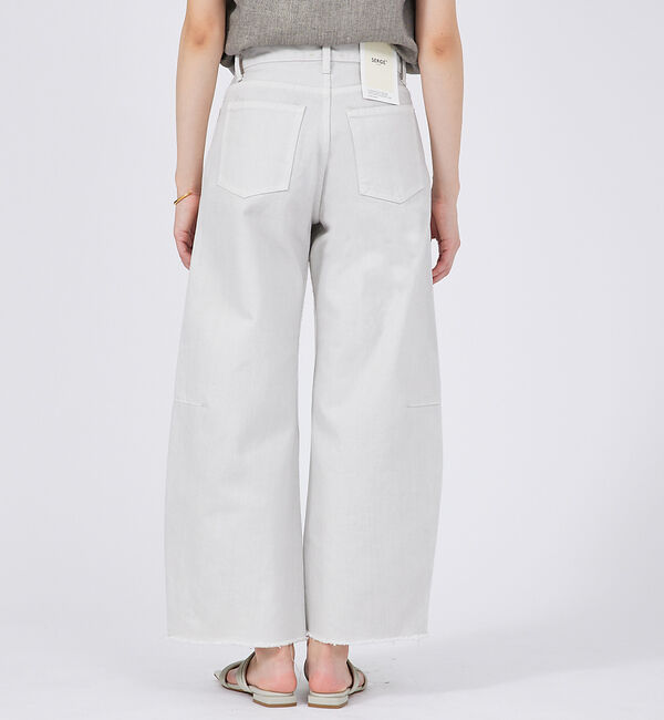 qualite「【SERGE】WIDE W SELVEDGE ワイドデニムパンツ」|デニム|