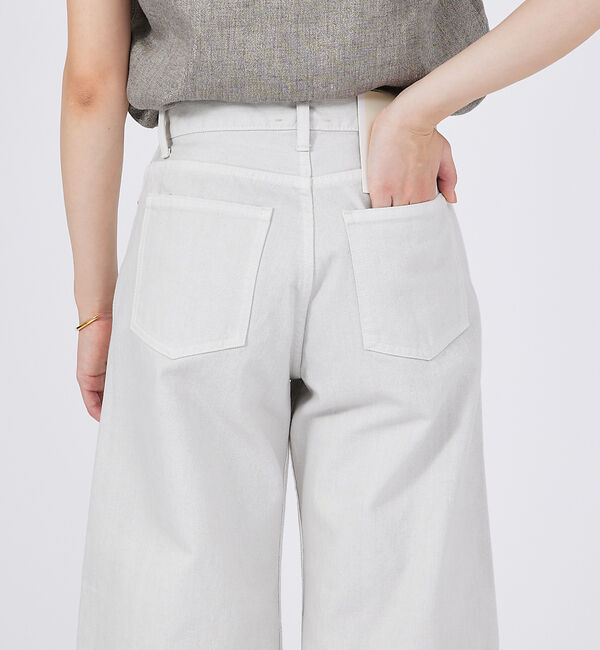 qualite「【SERGE】WIDE W SELVEDGE ワイドデニムパンツ」|デニム|