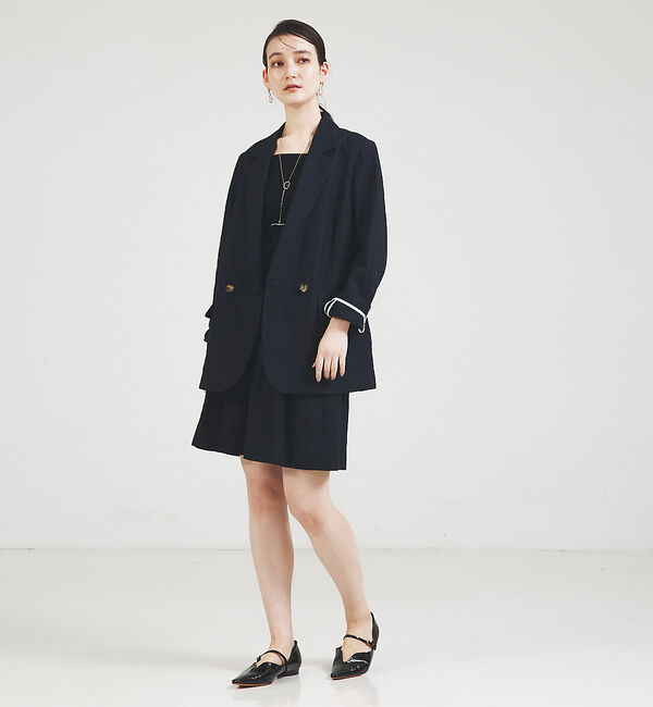 qualite「【セットアップ対応】ランダムヘリンボーンリネンショートパンツ」|その他|