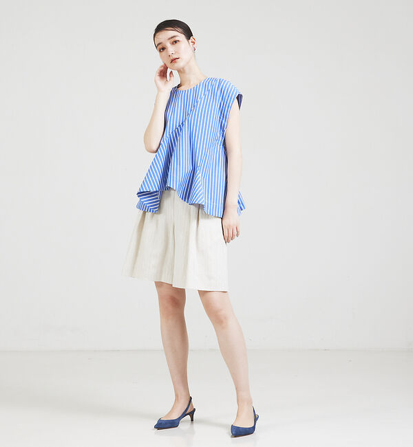 qualite「【セットアップ対応】ランダムヘリンボーンリネンショートパンツ」|その他|