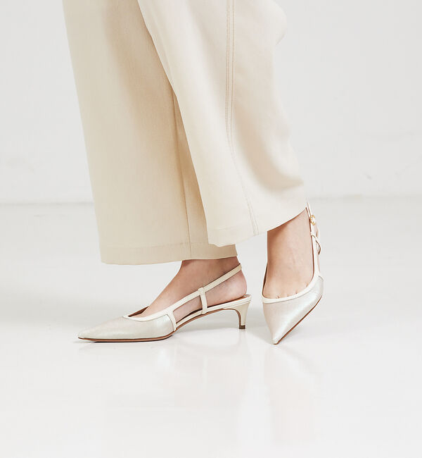 qualite「【PELLICO】ポインテッドミュール」|パンプス|ベージュ