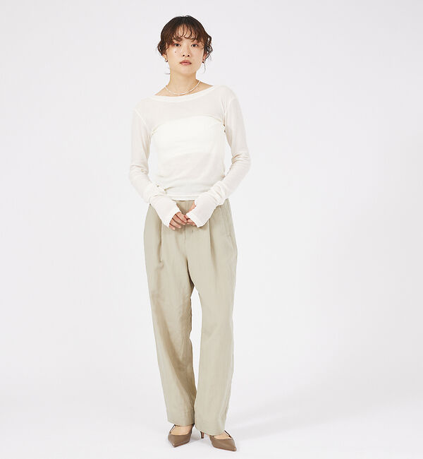 qualite「【PROTAGONISTA】シアーカットソー」|Tシャツ・カットソー|