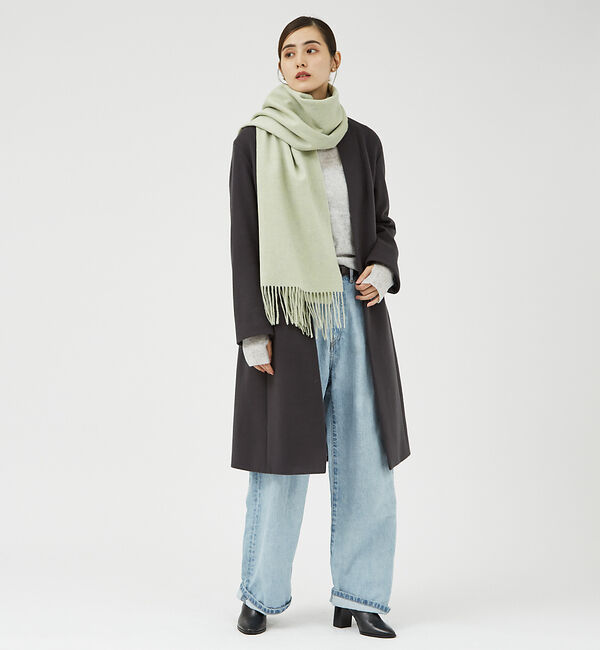 qualite「メランジウールカラーストール」|マフラー|