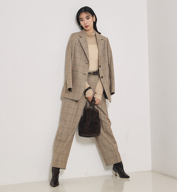 qualite「【セットアップ対応】TWツイルチェックパンツ」|その他|