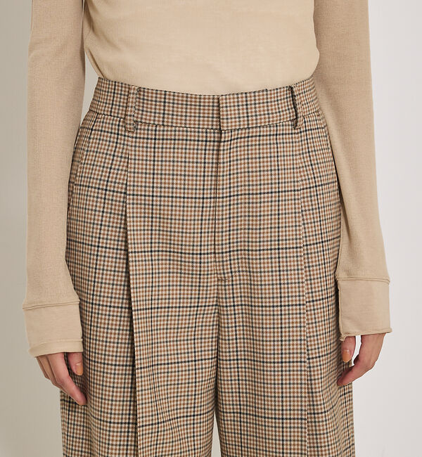 qualite「【セットアップ対応】TWツイルチェックパンツ」|その他|