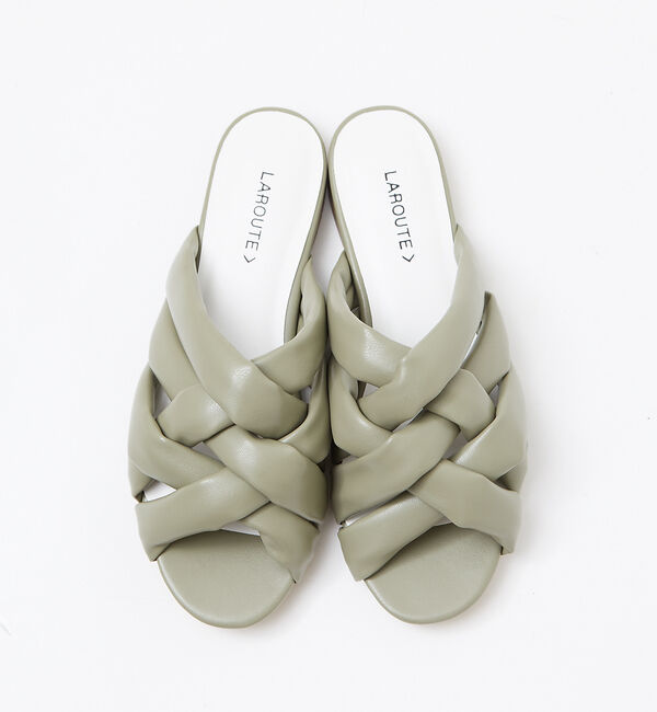 AU BANNISTER「【LAROUTE】クッションメッシュサンダル」|サンダル|