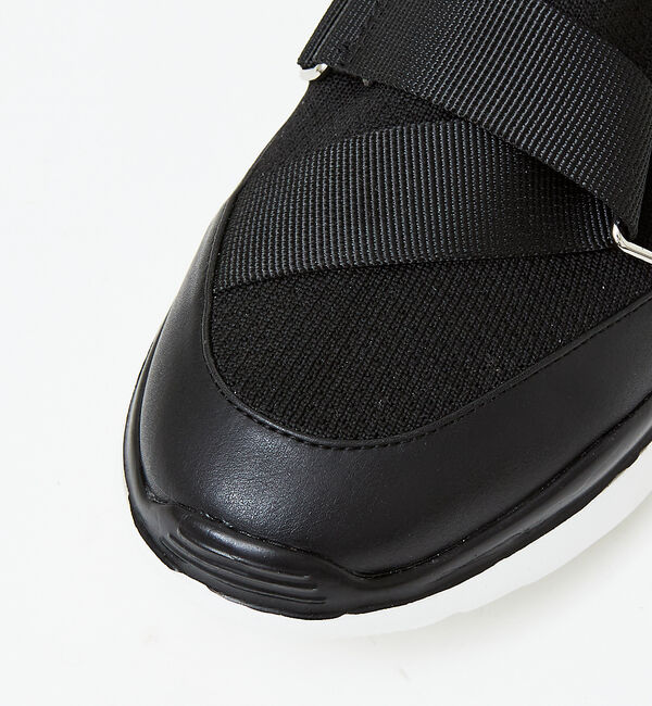 AU BANNISTER「ダブルベルトニットスニーカー」|スニーカー|