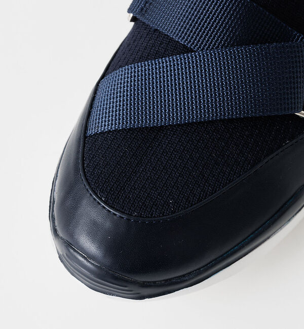 AU BANNISTER「ダブルベルトニットスニーカー」|スニーカー|