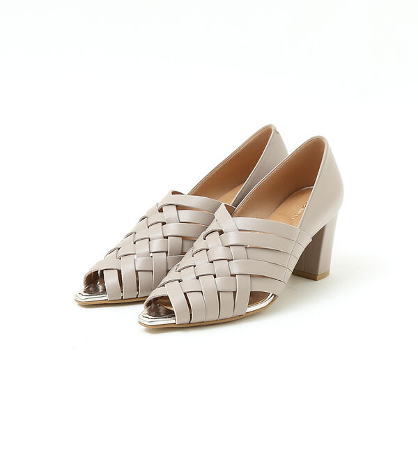 AU BANNISTER「デザインメッシュパンプス」|サンダル|グレージュ