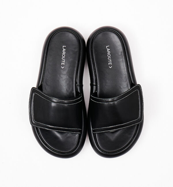 AU BANNISTER「【LAROUTE】ベルクロラウンドソールサンダル」|サンダル|