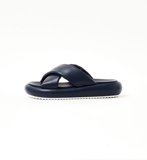 AU BANNISTER「【LAROUTE】クロスベルトラウンドソール」|サンダル|