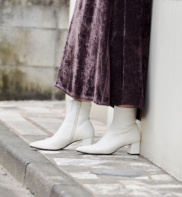 AU BANNISTER「【最高ブーツ/ニューヨーク】スクエアトゥブーツ」|ショートブーツ|