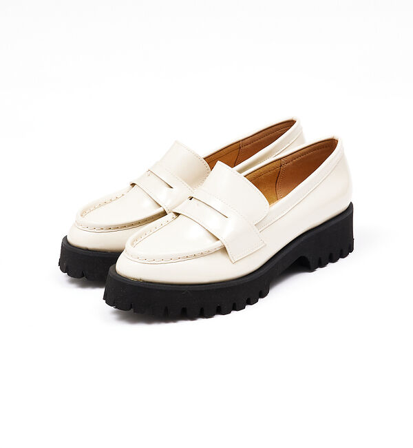 AU BANNISTER「【販売店舗限定】軽量　厚底ローファー」|ローファー|アイボリー