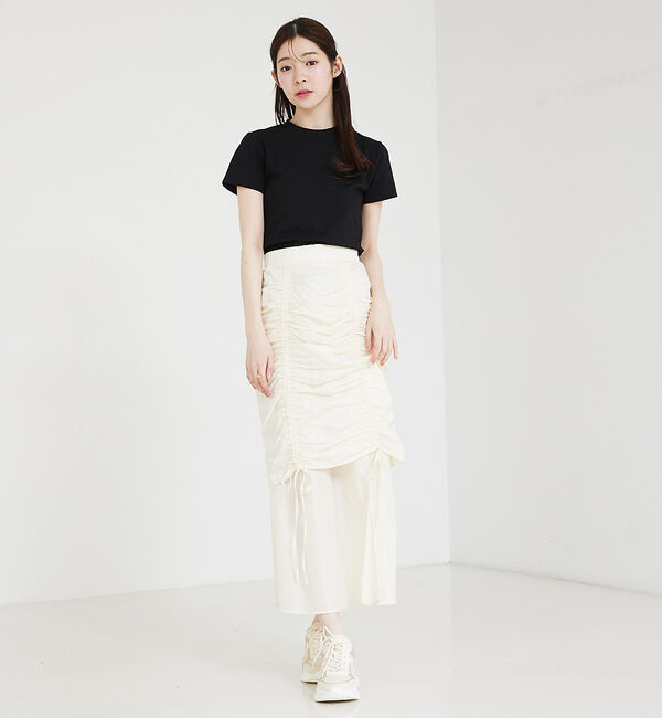 SELFIST「ボリュームフリル袖付Tシャツ」|Tシャツ・カットソー|