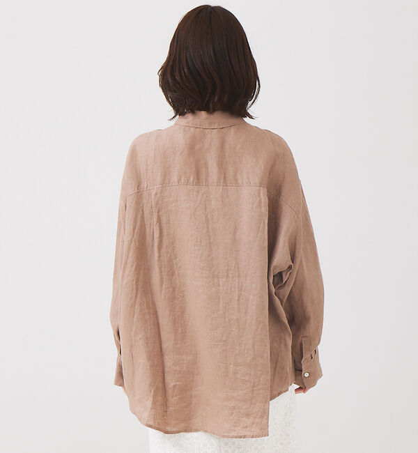 abahouse mavie「リネン2wayカシュクールオーバーシャツ」|シャツ・ブラウス|