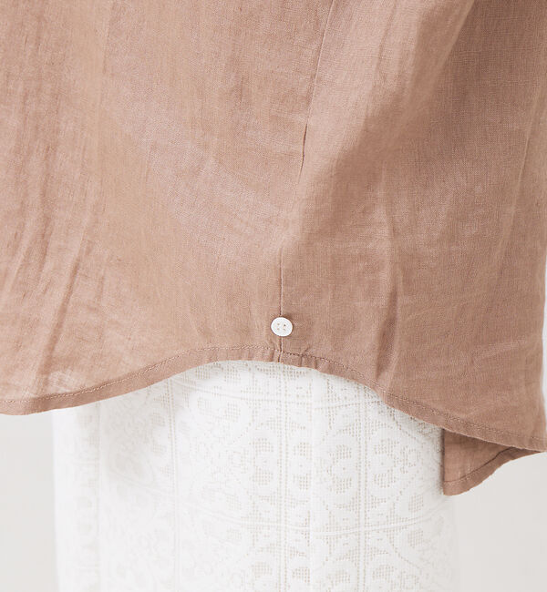 abahouse mavie「リネン2wayカシュクールオーバーシャツ」|シャツ・ブラウス|