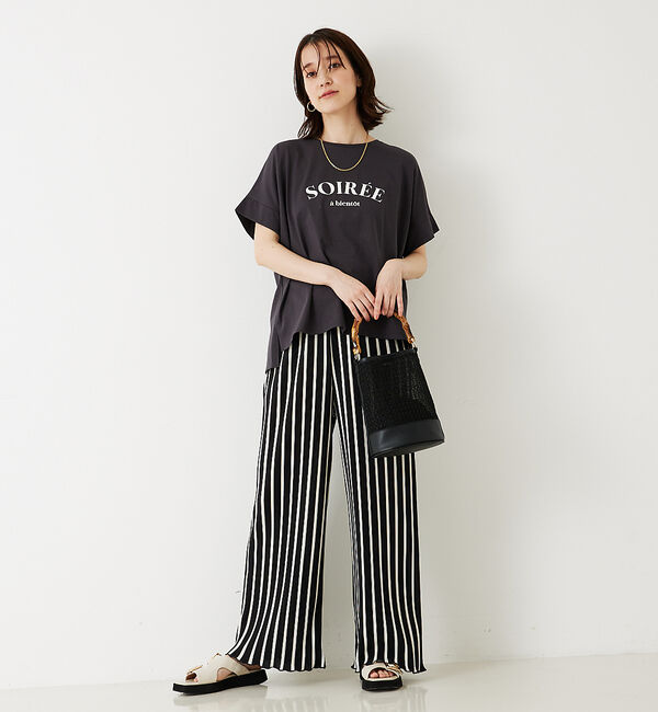 abahouse mavie「クリスタルプリーツパンツ」|その他|