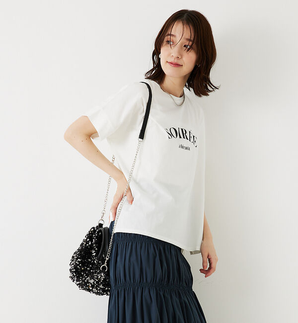 abahouse mavie「ワイドロゴT」|Tシャツ・カットソー|