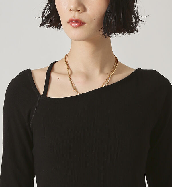 The Store by C' 「【COCUCA】リブアシメジャージー」|Tシャツ・カットソー|