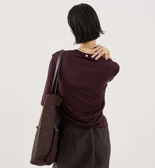 The Store by C' 「【COCUCA】ウォッシャブルシルクTee」|Tシャツ・カットソー|