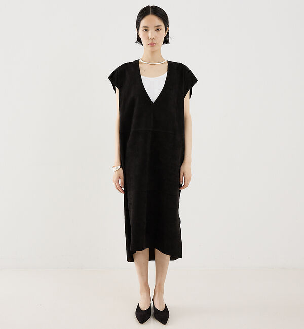 The Store by C' 「【METHODE】HABITO in SUEDE／スエードワンピース」|ワンピース|