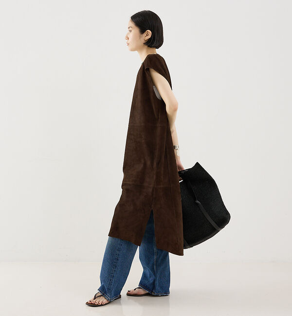 The Store by C' 「【METHODE】HABITO in SUEDE／スエードワンピース」|ワンピース|