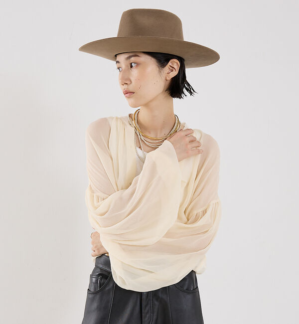 The Store by C' 「【COCUCA】シルクフェミニンブラウス」|シャツ・ブラウス|