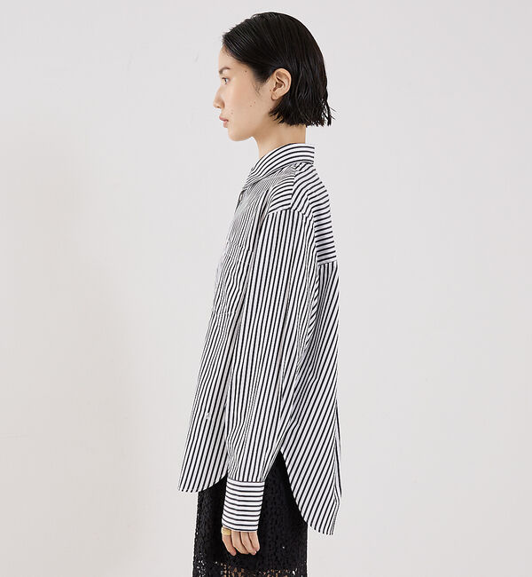 The Store by C' 「【MARIA McMANUS】Oversized Shirt in Black&times;」|シャツ・ブラウス|