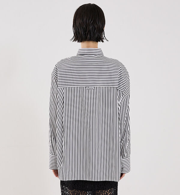 The Store by C' 「【MARIA McMANUS】Oversized Shirt in Black&times;」|シャツ・ブラウス|