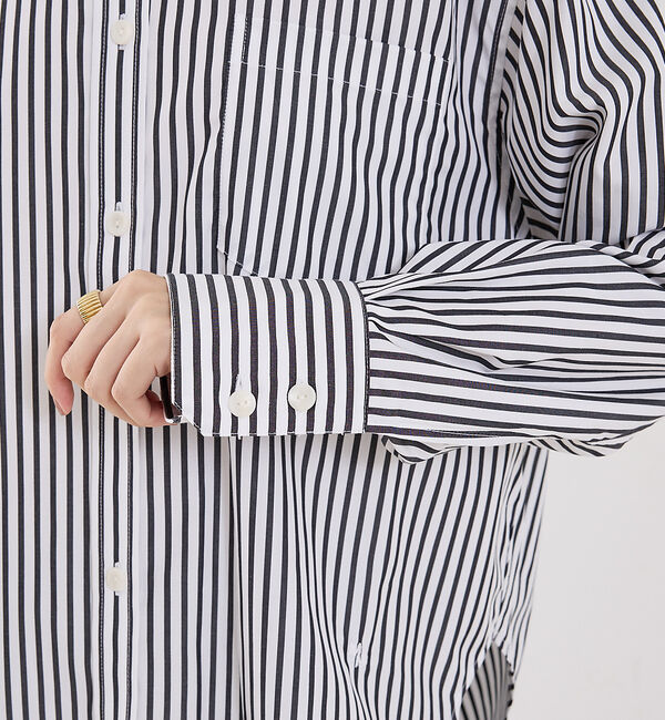 The Store by C' 「【MARIA McMANUS】Oversized Shirt in Black&times;」|シャツ・ブラウス|