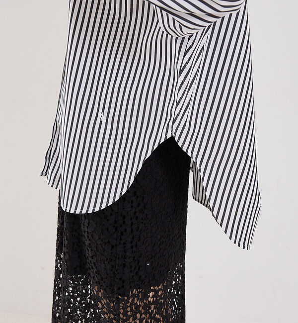 The Store by C' 「【MARIA McMANUS】Oversized Shirt in Black&times;」|シャツ・ブラウス|