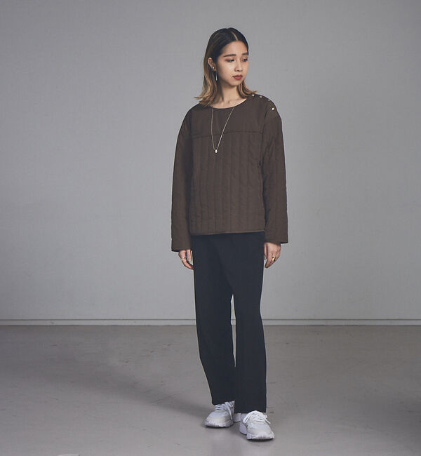 NOMINE「【展開店舗限定】キルト中綿プルオーバー」|スウェット・ジャージ|