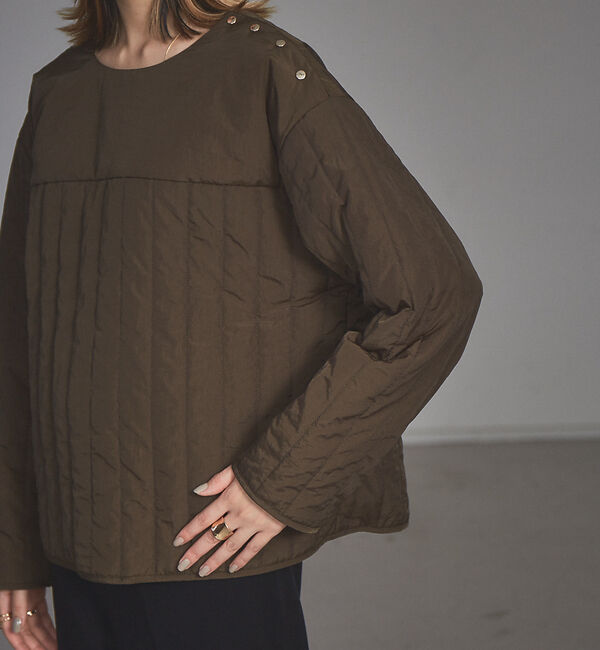 NOMINE「【展開店舗限定】キルト中綿プルオーバー」|スウェット・ジャージ|