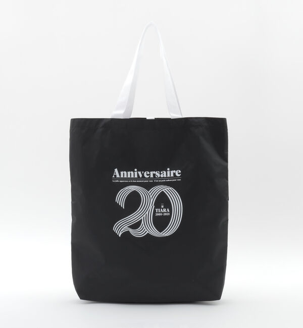  「TIARAモノトーンロゴエコバッグ」|エコバッグ|ブラック