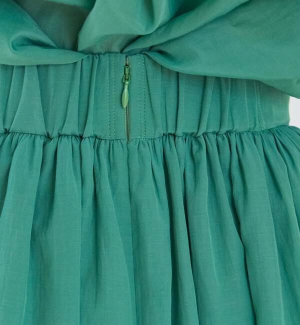  「切り替えギャザーロングスカート」|スカート|