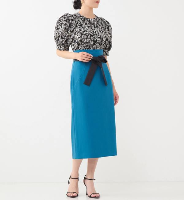 TIARA「ヴィンテージフラワープリントギャザーブラウス」|シャツ・ブラウス|