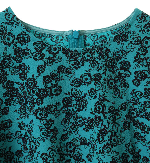 TIARA「ヴィンテージフラワープリントギャザーブラウス」|シャツ・ブラウス|