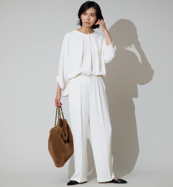 TIARA「2WAYスキッパードルマンブラウス」|シャツ・ブラウス|アイボリー