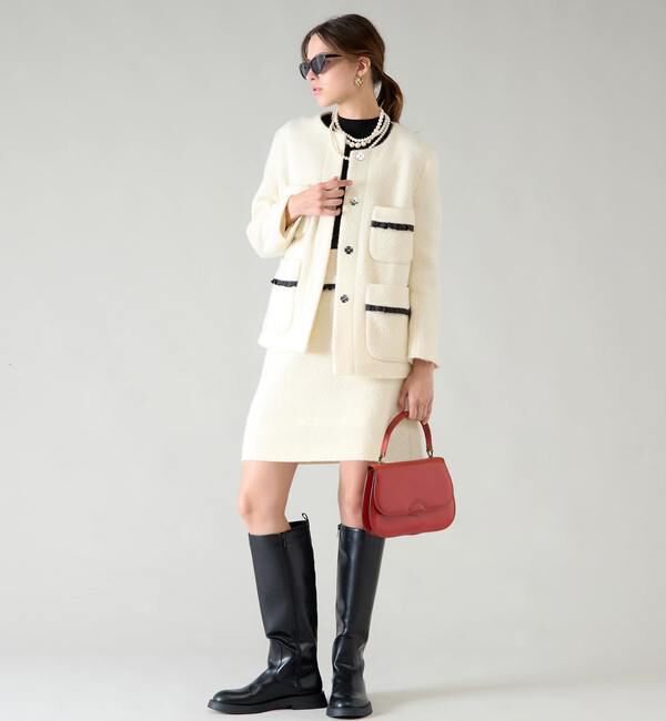 TIARA「フリルトリミングミニスカート」|スカート|