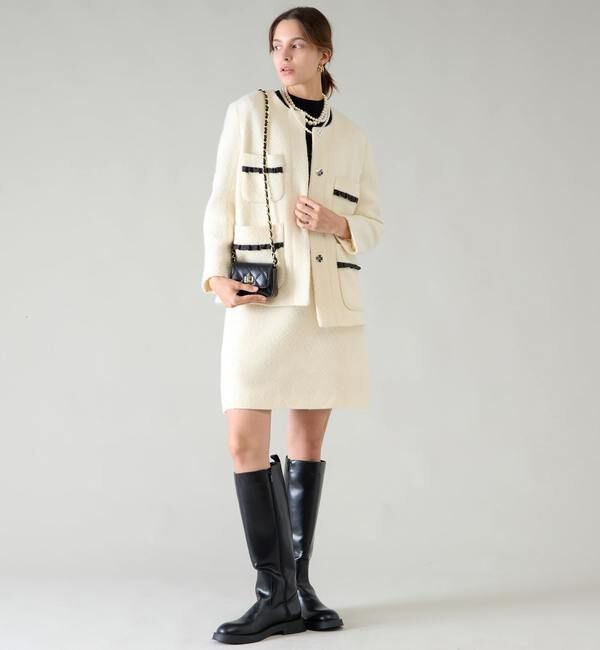 TIARA「フリルトリミングミニスカート」|スカート|