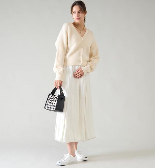 TIARA「片畦Vネックカーディガン」|カーディガン|